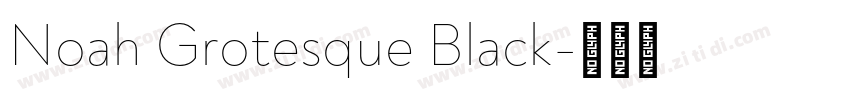 Noah Grotesque Black字体转换